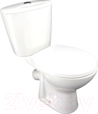 Унитаз напольный Лобненский стройфарфор Универсал 45 / 10/1/5/3-37 (с сиденьем) - фото