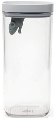 Емкость для хранения Qualy Lucky Mouse / QL10347-CL-GY - фото