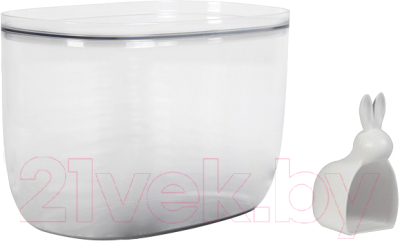 Емкость для хранения Qualy Bella Bunny / QL10323-CL-WH - фото