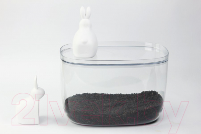 Емкость для хранения Qualy Bella Bunny / QL10323-CL-WH