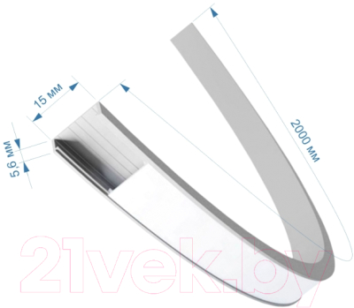 Профиль для светодиодной ленты Apeyron Electrics П-образный 08-35