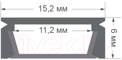 Профиль для светодиодной ленты Apeyron Electrics П-образный 08-01-Ч