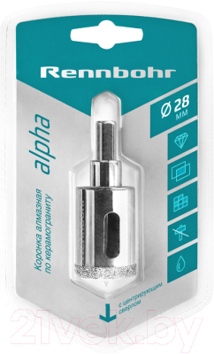 Коронка Rennbohr Алмазная 28мм / 676228 - фото