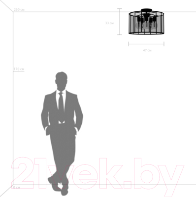 Люстра Lightstar Genni 798257 (MX7961-5A)