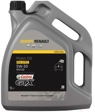 Моторное масло Castrol GTX 5W30 RN720 / 15CFA6 - фото