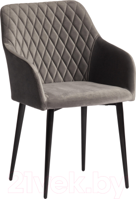 Стул Tetchair Bremo ткань/металл (серый Barkhat 26/черный) - фото