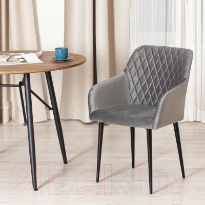 Стул Tetchair Bremo ткань/металл (серый Barkhat 26/черный)