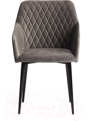 Стул Tetchair Bremo ткань/металл (серый Barkhat 26/черный)