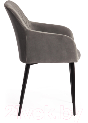 Стул Tetchair Bremo ткань/металл (серый Barkhat 26/черный)