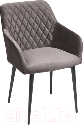 Стул Tetchair Bremo (ткань/металл,темно-серый Barkhat 14/черный) - фото