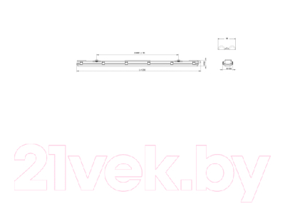 Светильник линейный ЭРА SPP-102-0-002-120 / Б0052438