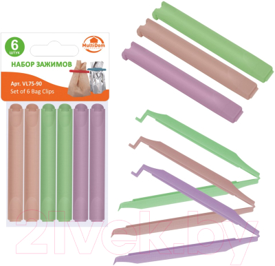 Набор зажимов для пакетов Мультидом VL75-90