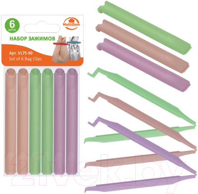 Набор зажимов для пакетов Мультидом VL75-91