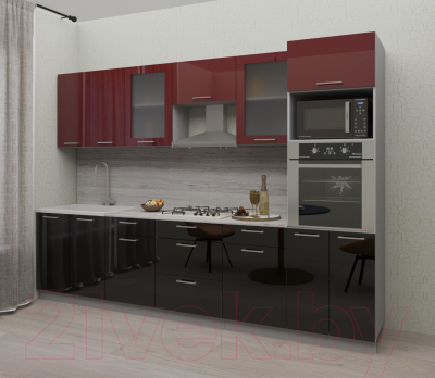 Готовая кухня Интерлиния Мила Gloss 3.0