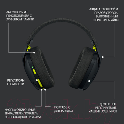 Беспроводные наушники Logitech G435 / 981-001050