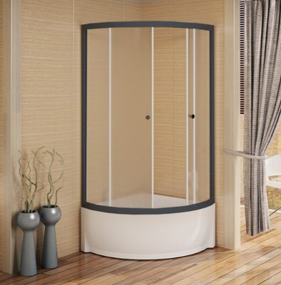 Душевой уголок Radomir 100 / 1-03-6-0-0-0041 (матовое стекло)
