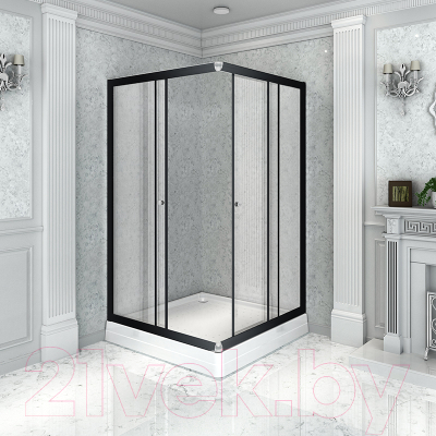 Душевой уголок Radomir 90x100 L / 1-03-6-1-0-1211 (прозрачное стекло)