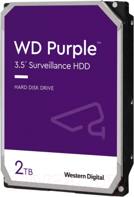 Жесткий диск Western Digital Purple 2TB (WD22PURZ) - фото