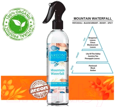Нейтрализатор запаха автомобильный Areon Mountain Waterfall ARE-AS03