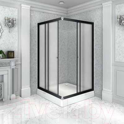 Душевой уголок Radomir 90x110 R / 1-03-6-2-0-1221 (матовое стекло)
