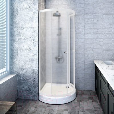 Душевой уголок Radomir 100 / 1-03-1-0-0-1811 (матовое стекло)