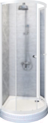 Душевой уголок Radomir Стронг 90 / 1-03-1-0-0-1801 (матовое стекло) - фото