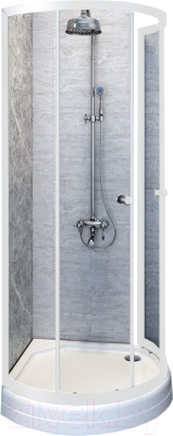 Душевой уголок Radomir Стронг 110 / 1-03-1-0-0-1820 (прозрачное стекло) - фото