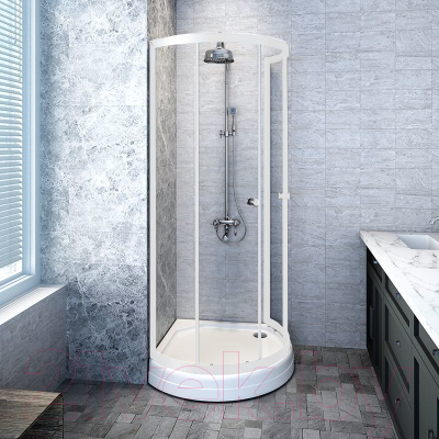 Душевой уголок Radomir Стронг 110 / 1-03-1-0-0-1820 (прозрачное стекло)