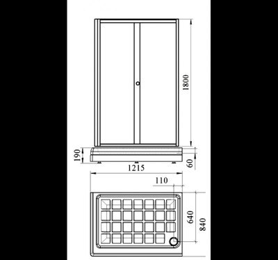 Душевой уголок Radomir Верчелли L / 1-03-6-1-0-0120 (прозрачное стекло)