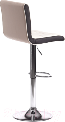Стул барный Tetchair Barber (металл/экокожа, белый/черный/хром)