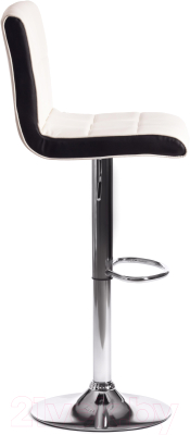 Стул барный Tetchair Barber (металл/экокожа, белый/черный/хром)