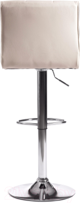 Стул барный Tetchair Barber (металл/экокожа, белый/черный/хром)