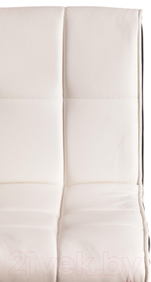 Стул барный Tetchair Barber (металл/экокожа, белый/черный/хром)