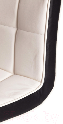 Стул барный Tetchair Barber (металл/экокожа, белый/черный/хром)