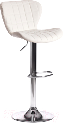 Стул барный Tetchair Avionic (металл/экокожа, белый/хром) - фото