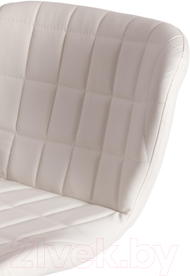 Стул барный Tetchair Avionic (металл/экокожа, белый/хром)