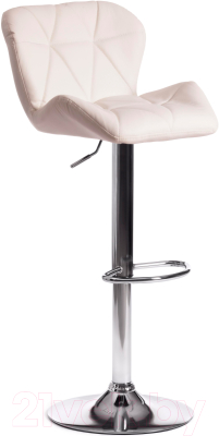 Стул барный Tetchair Biaggio (металл/экокожа, белый/хром) - фото