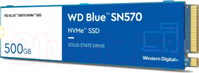 SSD диск Western Digital Blue SN570 500GB (WDS500G3B0C)