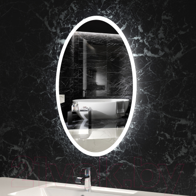 Зеркало Пекам Vesta 75x90 / Vesta-75x90spcl (с подсветкой, сенсором на прикосновение, подогревом и часами)