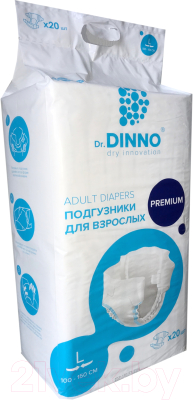 Подгузники для взрослых Dr.Dinno Premium L