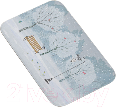 Коврик для ванной JoyArty Птицы ждут кормильца / bath_17624 - фото