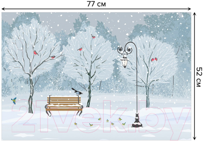 Коврик для ванной JoyArty Птицы ждут кормильца / bath_17624