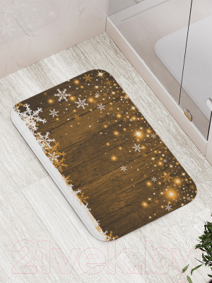 Коврик для ванной JoyArty Волшебные снежинки / bath_19382