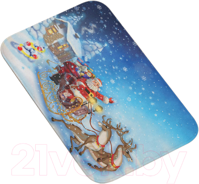 Коврик для ванной JoyArty Санта везет подарки / bath_19396 - фото