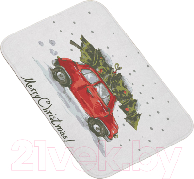 Коврик для ванной JoyArty Елка спешит праздновать / bath_20069 - фото