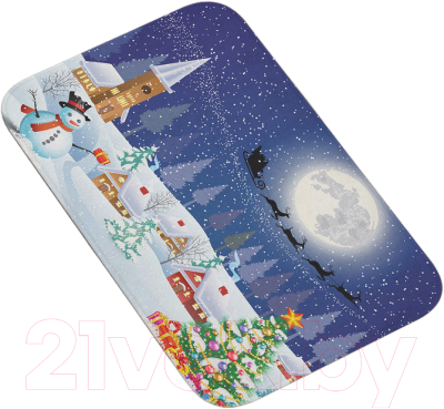 Коврик для ванной JoyArty Новогодний вечер / bath_20070 - фото