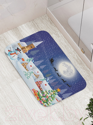 Коврик для ванной JoyArty Новогодний вечер / bath_20070