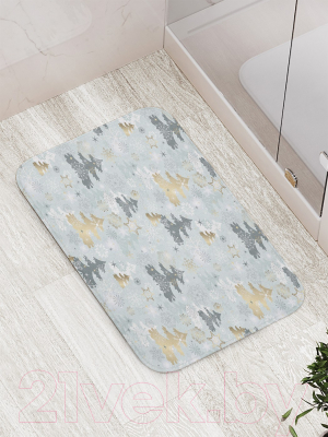 Коврик для ванной JoyArty Праздничные ели / bath_20281