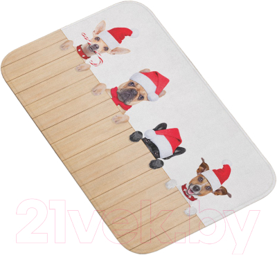 Коврик для ванной JoyArty Веселые собачки / bath_20309 - фото