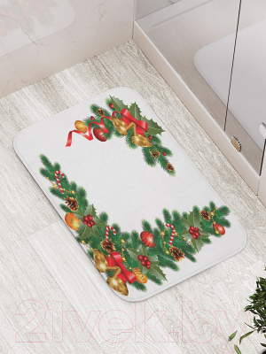 Коврик для ванной JoyArty Елочные украшения / bath_20312